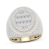 Thumbnail Image 0 of Men's Baguette & Round-Cut Diamond Ring 3 ct tw 10K Yellow Gold