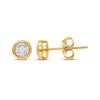 Thumbnail Image 0 of Round-Cut Diamond Bezel-Look Solitaire Stud Earrings 1/5 ct tw 10K Yellow Gold (J/I3)