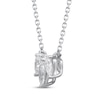 Thumbnail Image 1 of Marquise & Pear-Shaped Diamond Three-Stone Necklace 1/3 ct tw 10K White Gold 18"