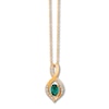 Thumbnail Image 0 of Le Vian Natural Emerald Necklace 1/5 ct tw Diamonds 14K Honey Gold
