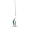Thumbnail Image 1 of Le Vian Emerald & Diamond Necklace 1/8 ct tw Diamonds 14K Vanilla Gold 18"