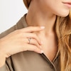 Thumbnail Image 2 of Blue Sapphire & Diamond Ring 1/6 ct tw 10K Yellow Gold