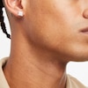 Thumbnail Image 1 of Men's Multi-Diamond Square Stud Earrings 1/4 ct tw 10K Yellow Gold