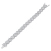 Thumbnail Image 1 of Lab-Created Diamonds by KAY Cushion Link Bracelet 10 ct tw 10K White Gold 7.25"