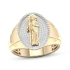 Thumbnail Image 0 of Men's Diamond Saint Jude Ring 3/8 ct tw 10K Yellow Gold