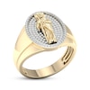 Thumbnail Image 1 of Men's Diamond Saint Jude Ring 3/8 ct tw 10K Yellow Gold