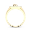 Thumbnail Image 3 of Men's Diamond Saint Jude Ring 3/8 ct tw 10K Yellow Gold