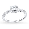 Thumbnail Image 0 of Diamond Engagement Ring 5/8 ct tw Princess-cut 14K White Gold