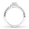 Thumbnail Image 1 of Diamond Engagement Ring 5/8 ct tw Princess-cut 14K White Gold