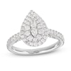 Thumbnail Image 0 of Multi-Diamond Engagement Ring 2 ct tw Pear & Round-cut 14K White Gold