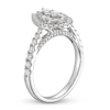 Thumbnail Image 1 of Multi-Diamond Engagement Ring 2 ct tw Pear & Round-cut 14K White Gold