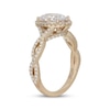 Thumbnail Image 1 of Neil Lane Artistry Oval-Cut Lab-Created Diamond Halo Engagement Ring 2-1/2 ct tw 14K Yellow Gold