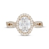 Thumbnail Image 2 of Neil Lane Artistry Oval-Cut Lab-Created Diamond Halo Engagement Ring 2-1/2 ct tw 14K Yellow Gold