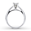 Thumbnail Image 1 of Certified Diamond Ring 3/4 carat Princess-cut 14K White Gold (I/I1)