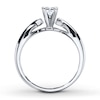 Thumbnail Image 1 of Diamond Solitaire Ring 3/8 Carat Princess-cut 14K White Gold (I/I2)