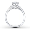 Thumbnail Image 1 of Diamond Engagement Ring 1/2 Carat 10K White Gold (J/I3)