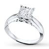 Thumbnail Image 0 of Radiant Reflections Ring 3/4 Carat Diamond 10K White Gold (J/I3)