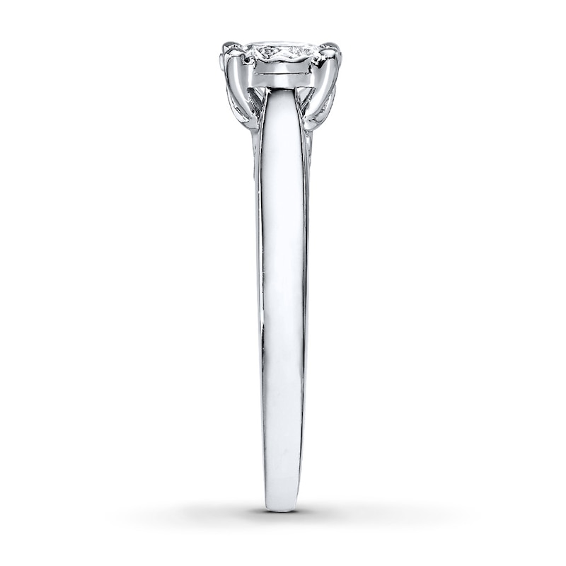 Radiant Reflections Ring 3/4 Carat Diamond 10K White Gold (J/I3)