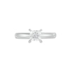 Thumbnail Image 3 of Diamond Solitaire Ring 3/4 Carat Princess-Cut 14K White Gold (I/I2)