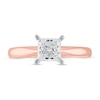 Thumbnail Image 2 of Diamond Solitaire Engagement Ring 1 ct tw Princess-cut 14K Rose Gold (I/I2)