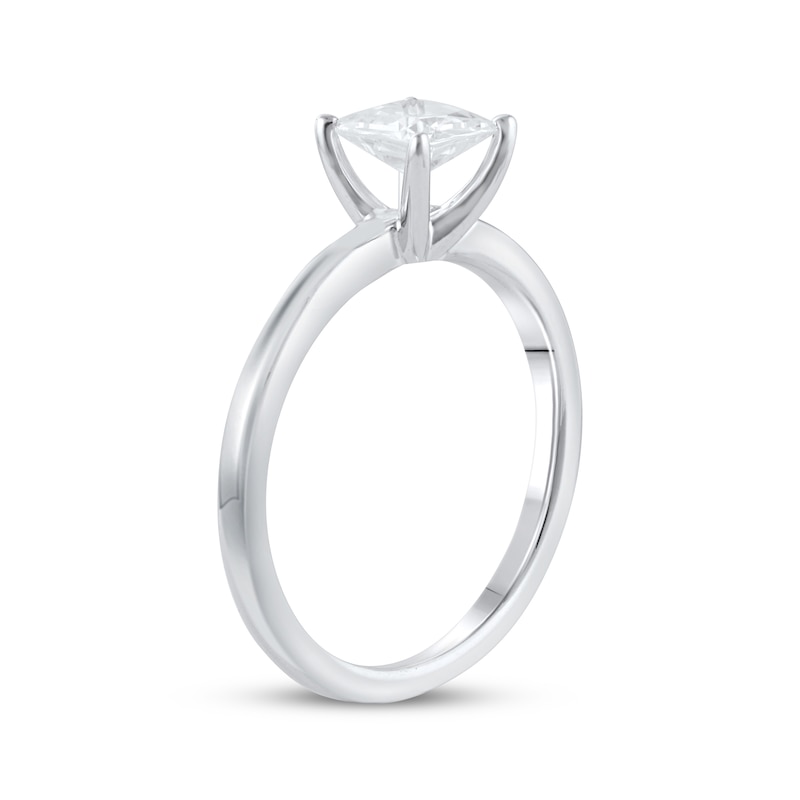 Lab-Created Diamonds by KAY Cushion-Cut Solitaire Engagement Ring 1 ct tw 14K White Gold (F/SI2)