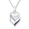 Thumbnail Image 0 of Black & White Diamonds 1/15 ct tw Necklace Sterling Silver