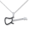 Thumbnail Image 0 of Guitar Necklace 1/8 ct tw Diamonds Sterling Silver