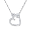 Thumbnail Image 0 of Heart Necklace 1/20 ct tw Diamonds Sterling Silver