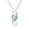 Thumbnail Image 0 of Infinity Necklace 1/15 ct tw Diamonds Sterling Silver