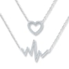 Thumbnail Image 0 of Heartbeat Necklace 1/6 ct tw Diamonds Sterling Silver