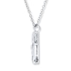 Thumbnail Image 1 of Mother and Child Necklace 1/20 ct tw Diamonds Sterling Silver