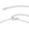 Thumbnail Image 2 of Diamond Choker Necklace 1/20 Carat tw Sterling Silver 12"