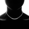 Thumbnail Image 3 of Diamond Choker Necklace 1/20 Carat tw Sterling Silver 12"