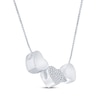 Thumbnail Image 1 of "I Love You" Diamond Heart Necklace 1/20 ct tw Sterling Silver
