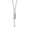 Thumbnail Image 1 of Emmy London Diamond Key Necklace 1/5 ct tw Sterling Silver 20"