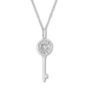 Thumbnail Image 2 of Emmy London Diamond Key Necklace 1/5 ct tw Sterling Silver 20"