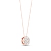 Thumbnail Image 1 of Diamond Fashion Necklace 1/5 ct tw Round-cut 10K Rose Gold 18"