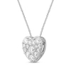 Thumbnail Image 1 of Lab-Created Diamonds by KAY Heart Necklace 1 ct tw 14K White Gold 18"