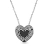 Thumbnail Image 2 of Lab-Created Diamonds by KAY Heart Necklace 1 ct tw 14K White Gold 18"