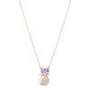 Thumbnail Image 0 of Le Vian Amethyst Cat Necklace 1/5 ct tw Diamonds 14K Strawberry Gold 18"