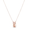 Thumbnail Image 2 of Le Vian Amethyst Cat Necklace 1/5 ct tw Diamonds 14K Strawberry Gold 18"