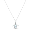 Thumbnail Image 2 of Le Vian Blue Topaz Sea Turtle Necklace 1/8 ct tw Diamonds 14K Vanilla Gold 18"