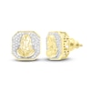 Thumbnail Image 0 of Men's Diamond Christ Earrings 1/4 ct tw 10K Yellow Gold