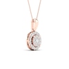 Thumbnail Image 2 of Multi-Diamond Necklace 1/2 ct tw Round-Cut 10K Rose Gold 18"