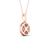 Thumbnail Image 3 of Multi-Diamond Necklace 1/2 ct tw Round-Cut 10K Rose Gold 18"