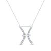 Thumbnail Image 0 of Diamond Pisces Necklace 1/10 ct tw Round-cut Sterling Silver 18"