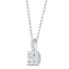 Thumbnail Image 1 of Diamond Necklace 1/4 ct tw Princess & Round-cut 10K White Gold 18"