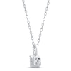 Thumbnail Image 3 of Diamond Necklace 1/4 ct tw Princess & Round-cut 10K White Gold 18"