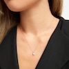 Thumbnail Image 4 of Diamond Necklace 1/4 ct tw Princess & Round-cut 10K White Gold 18"