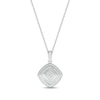 Thumbnail Image 0 of Diamond Cushion Necklace Sterling Silver 18"